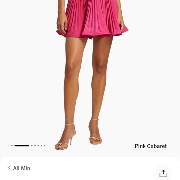 Amur Kitty Ruffle strap dress pink cabaret - Picture 2 of 9